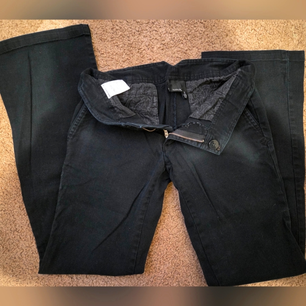 Women's Black Hurley Stretch Jeans